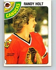 1978-79 O-Pee-Chee #341 Randy Holt  Vancouver Canucks V25636