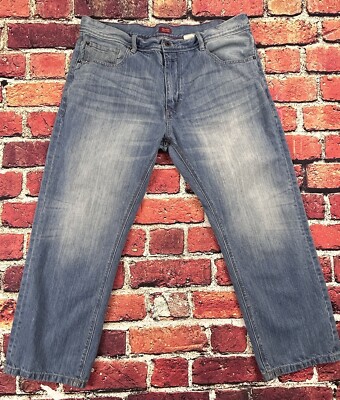 SEAN JOHN Jeans Mens 38x30 (29) Blue Denim Relaxed Hamilton Distressed Y2K Baggy