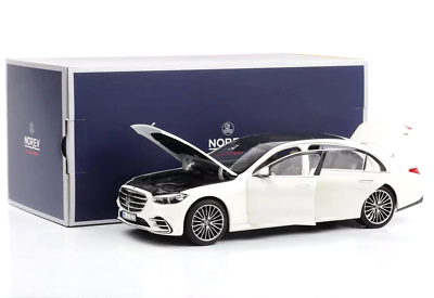 1/18 Mercedes Benz S Class W223 AMG 2021 White Diecast Model 1/18 Mercedes Benz S Class W223 AMG 2021 White Diecast Model
