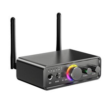 HiFi Receiver/Transmitter,BT5.3,USB, Optical/Coaxial, RCA,8H Battery,RGB Display