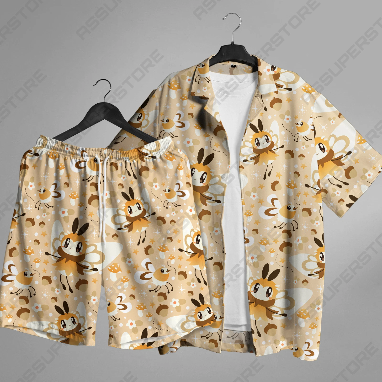 Ribombee Hawaiian Shirt Japanese Anime Button-Up Shirt Ribombee Shirt Gifts
Opens in a new window or