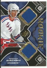 2007-08 SPX Brandon Dubinsky Rookie Card RC Jersey Patch #196 Mint 0499/1599