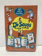 Dr Seuss Flash Cards 40 Word Families Educational Learning Cards New 