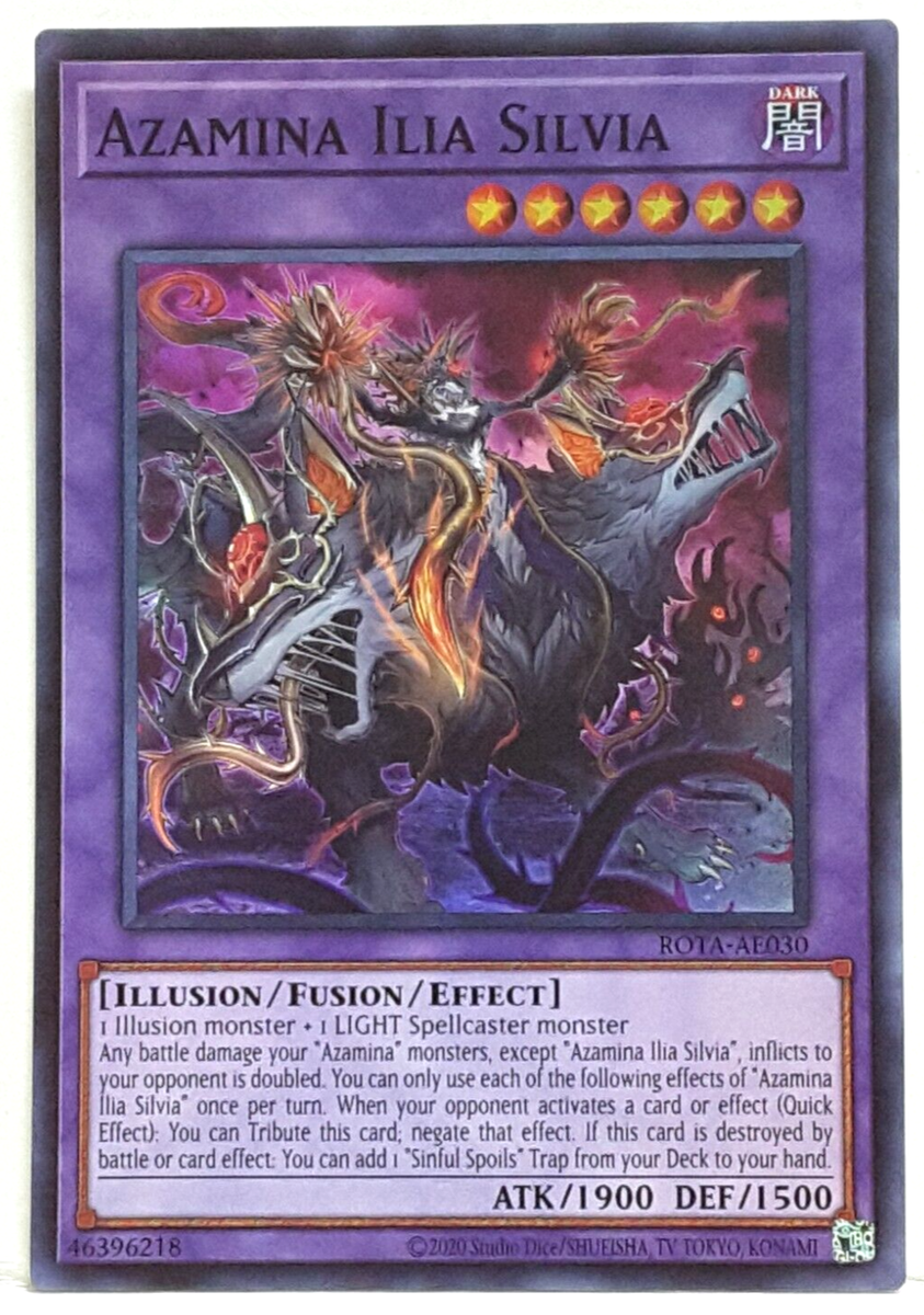 Yugioh Asian-English Azamina Ilia Silvia ROTA-AE030 Super Rare | eBay