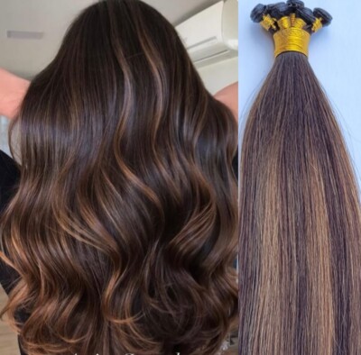 18'', 20 , 22'' Hand-Tied Weft, 100 grams, Human Remy Hair Extensions #B2/6