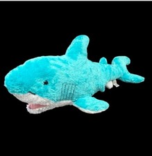Fiesta 30” Plush Blue White Realistic Shark Ocean Fish Stuffed Animal XL Pillow