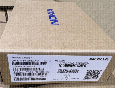 NEW NOKIA G-010G-A PON GPON ONT ONU FOR VERIZON HIGH SPEED INTERNET SERVICE