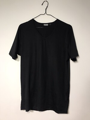Livergy Men T-Shirt Short Sleeve Black Size 6/L