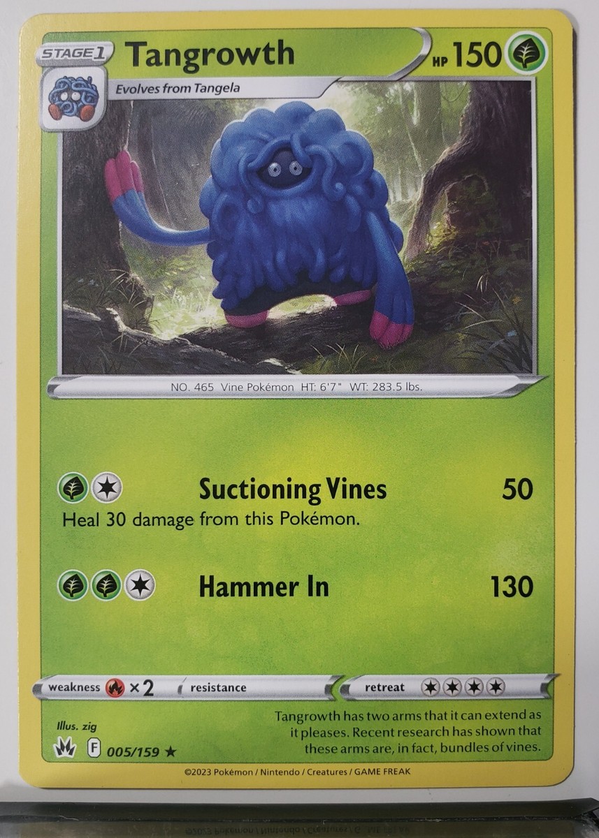 Tangrowth 005/159 - NM / M - Rare Crown Zenith Pokemon Card $2