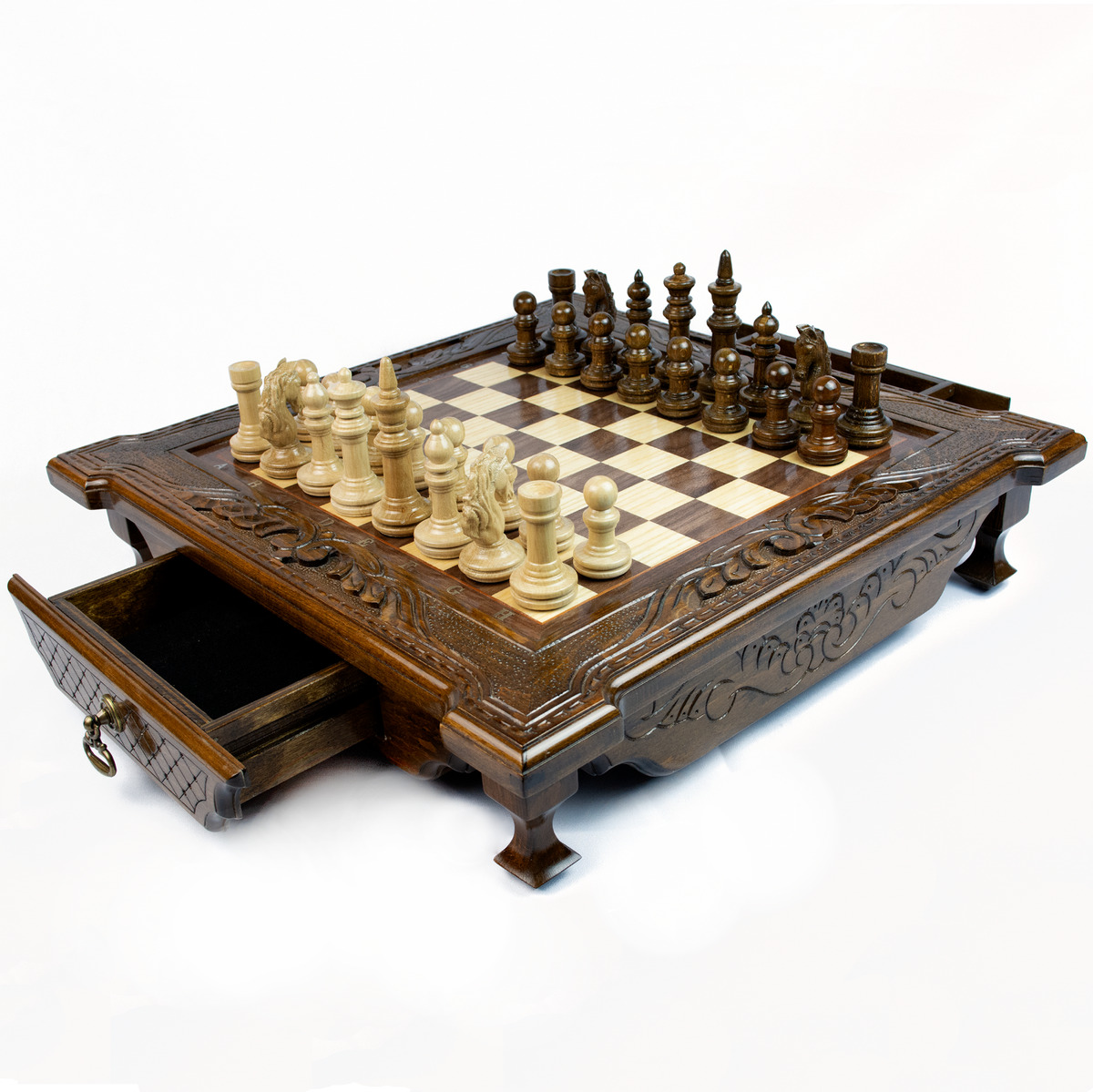 Wood Luxury Chess Decor Pieces Quality Outdoor Professional