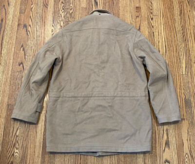 Polo Ralph Lauren Vintage 90s Wool Zip Button 3 In 1 Pea Trench