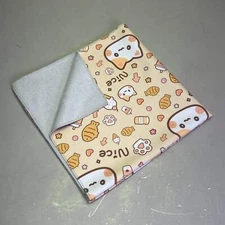 LOVLEY CAVES Self Adhesive Cat Wrap Grooming Polyester Blanket Kawaii Pattern 21