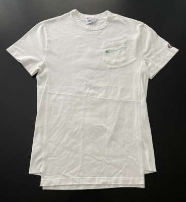 Champion Reverse Weave Pocket Shift T-Shirt, White, Size: Medium