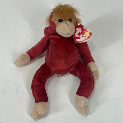 Ty Beanie Babies Schweeheart the Orangutan Red Monkey Plush 1999 with Tags 4252
