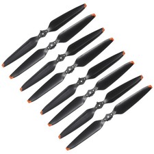 8 Pcs Low Noise Propellers 9.4 Inch Black Drone Blades Orange Edge