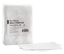 Dry Cleaning Cloth Wipes 9 x 12.5 - Case of 768 Multi-purpose Wipes