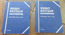 2 GREAT BRITAIN HALFPENNIES FOLDERS  (TOTAL 69 COINS)*SEE PICS* NO RSRV