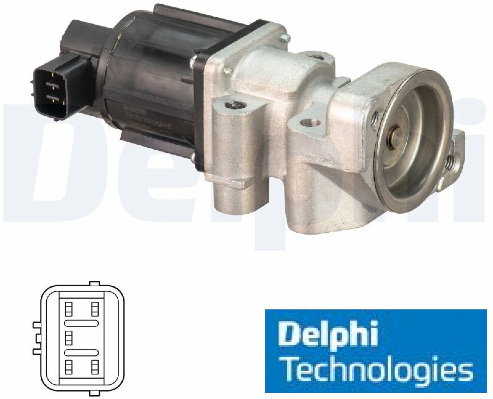 Delphi EG10524-12B1 AGR-Ventil AGR Ventil Abgasrückführventil für Opel