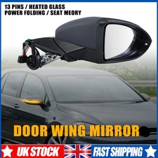 1X For VW Golf Mk7 GTI GTD R 2012-2020 Heated Door Wing Mirror Right Driver Side
