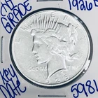 1926 D SILVER PEACE DOLLAR AUTHENTIC HI GRADE U.S. MINT COIN RARE KEY DATE 5981