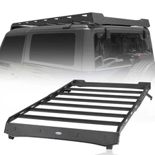 Fit 2021-2025 Ford Bronco 2-Door Aluminum Cargo Luggage Carrier Top Roof Rack