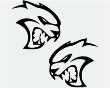 2x Charger Challenger Srt Hellcat Side Decals Stripes Graphics Black 2x Charger Challenger Srt Hellcat Side Decals Stripes Graphics Black