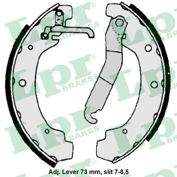 LPR Bremsbackensatz 06740 FüR 28 35 40 363 LT 55 Transporter 293 VW 909 281 1 T3-image