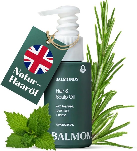 Balmonds Haar &Amp; Kopfhaut HaaröL 50 Ml | Mit RosmarinöL, TeebaumöL &Amp; ÄT-image