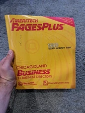 1989 Chicagoland Business to Business Directory Phone Book Ameritech