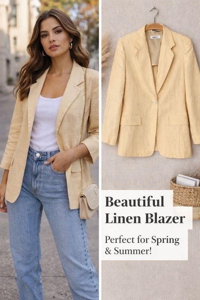 Women Marella Blazer Beige Viscose S