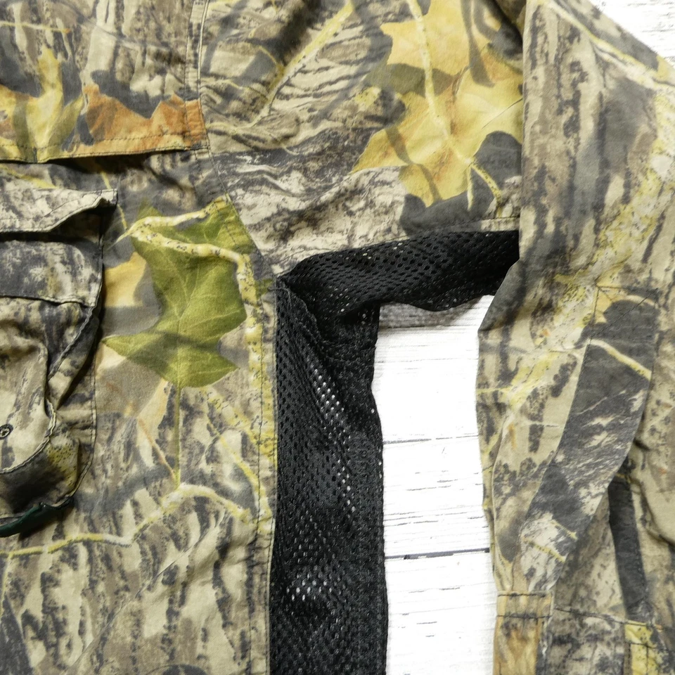 Camisa masculina Mossy Oak XL camuflagem break-up treklite manga longa malha ventilada caça - Imagem 4 de 4