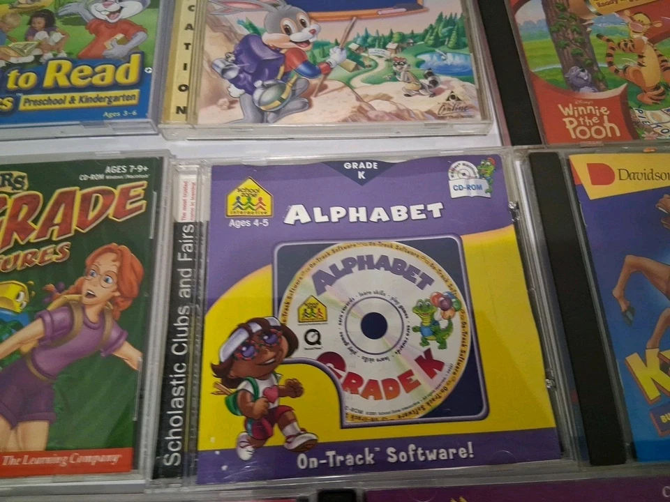 KIDS' CD-ROM Lot of 9 Discs -Phonics, Reader Rabbit School Educational PC CD - Image 4 of 4