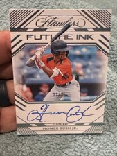 🔥2024 FLAWLESS FI-HB TAMPA BAY RAYS HOMER BUSH JR FUTURES INK AUTO /25