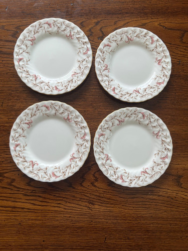 Minton Moorland Bread & Butter Plates Set 4 England 6 1/4"