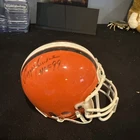 Ozzie Newsome Signed Browns Authentic Mini Helmet with COA JSA Sticker - Read