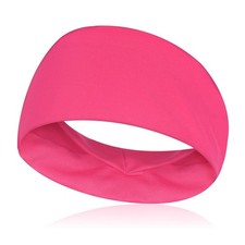 yfstyle 80s 90s Neon Hot Pink Headband Hair flexible, 1hot pink