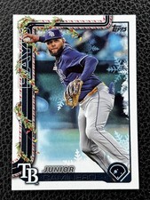 Junior Caminero- 2025 Topps Holiday #H3 Tampa Bay Rays