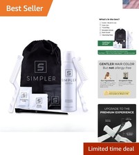 Light Brown Beard & Mustache Dye Kit - 3 Precision Brushes, No Mess Application