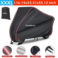 Motorcycle Cover XXXL Waterproof Heavy Duty for Winter Outside Storage Snow Rain