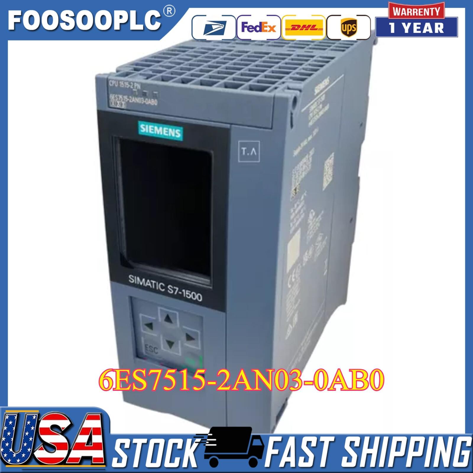 New Siemens S7-1500 CPU 1515-2 PN 6ES7 515-2AN03-0AB0 6ES7515-2AN03-0AB0