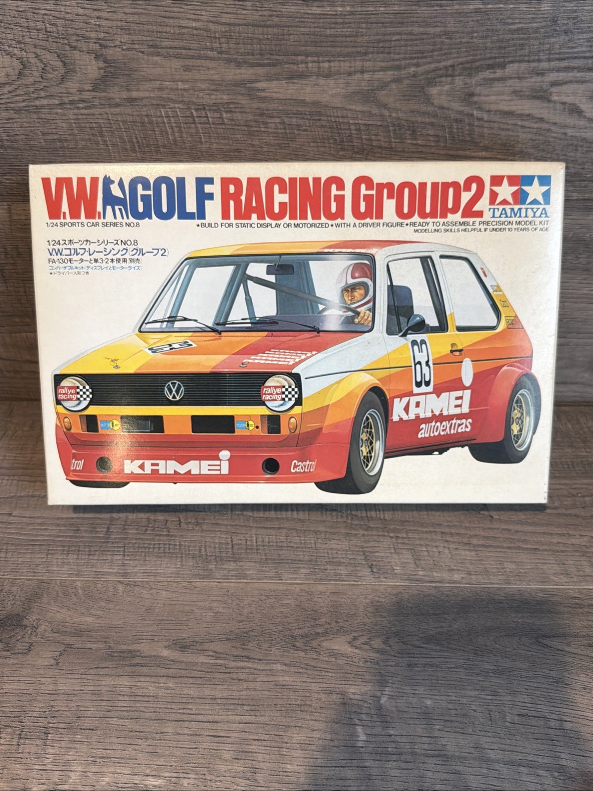 TAMIYA VW GOLF RACING GROUP 2, 1/24 SCALE MOTORIZED MODEL KI