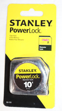 Stanley 33-115 PowerLock 10 ft Pocket Tape Measure Measuring Tape New