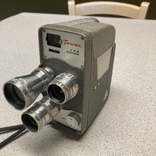 Vintage Tower Triple-Lens 8 MM T-184 Model Video Camera Pre Owned