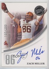 2007 Press Pass Signings Silver 137/200 Zach Miller Auto 0af