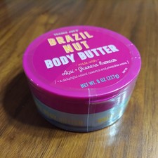 TRADER JOE'S BRAZIL NUT BODY BUTTER 8 OZ COCONUT OIL SHEA BUTTER MOISTURIZING