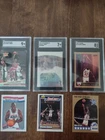Lot Of 6 Michael Jordan Cards Including 3 Graded All NM - Mint