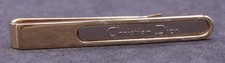 Vintage Christian Dior Gold & Silver Tone Tie Clip (No Box)
