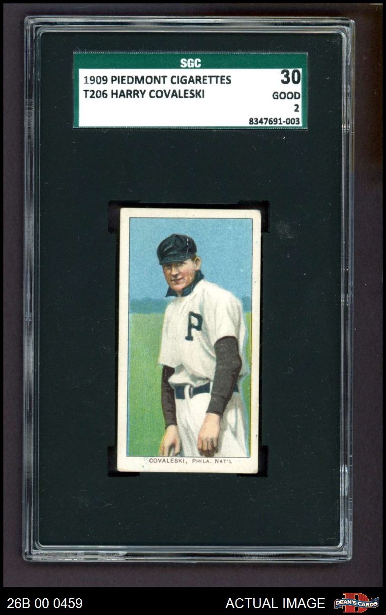1909 T206 Harry Coveleski Covaleski Phillies UER SGC 2 - GOOD