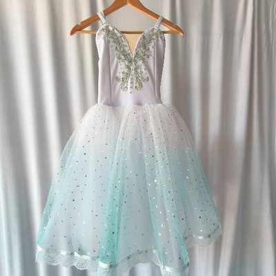 Romantic Tutu Long Ballet Dress Girls Professional Ballerina Dress Dance  Party | eBay