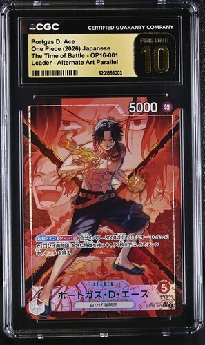 Portgas.D.Ace (Alternate Art) graded CGC 10 for sale on eBay
